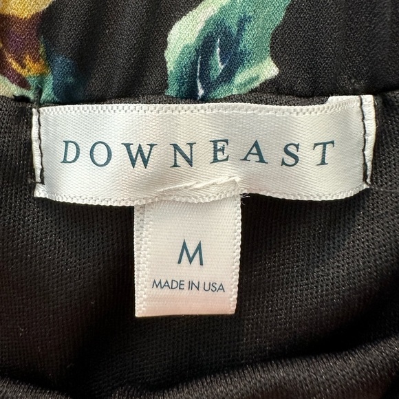 DOWNEAST | Black Romantic Floral Tiered Boho Peasant Midi Skirt | Medium - Picture 4 of 5